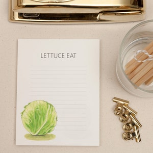 Grocery List Notepad, Veggie Notepad, Foodie Gift, Lettuce Eat, Food Pun Grocery List Note Pad, Go Bananas, Make Lemonade, image 7
