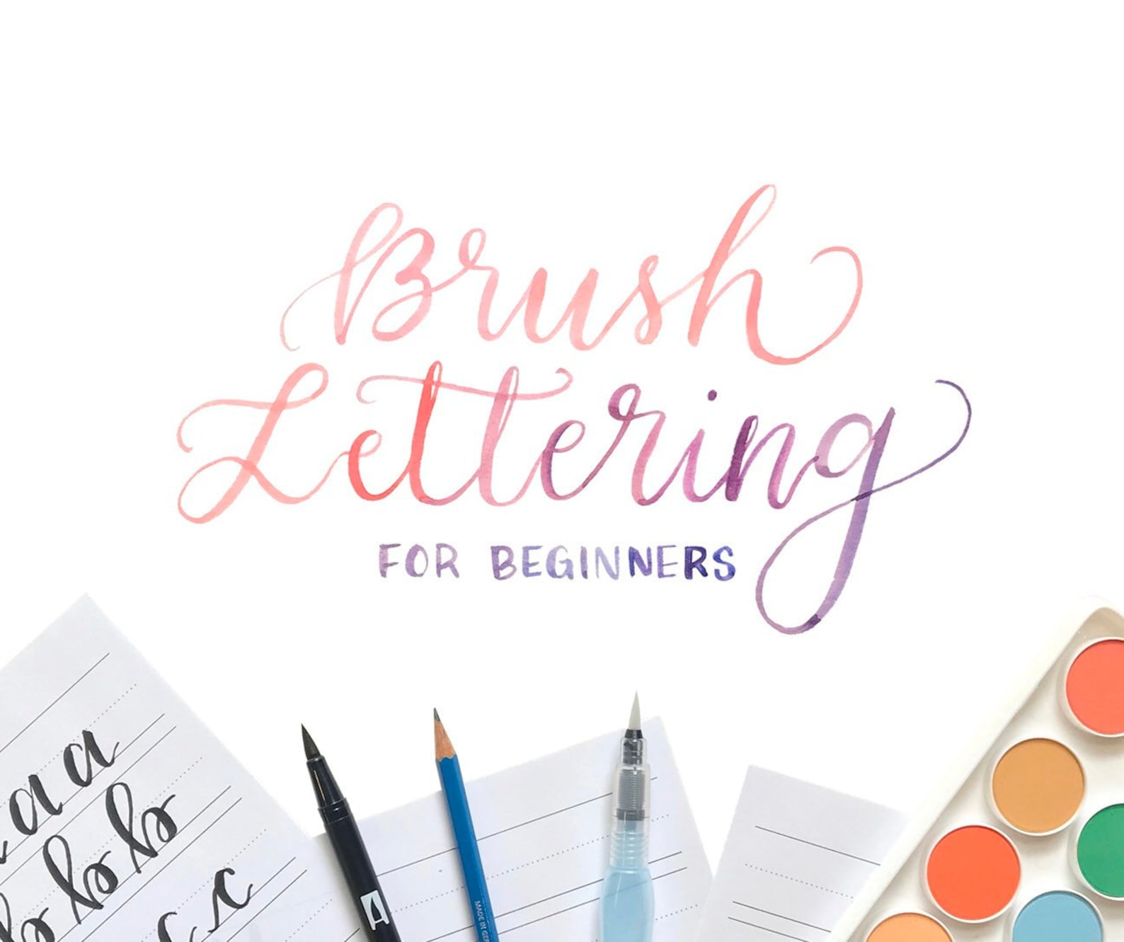 Calligraphy Kit Brush Lettering for Beginners Kit - Etsy