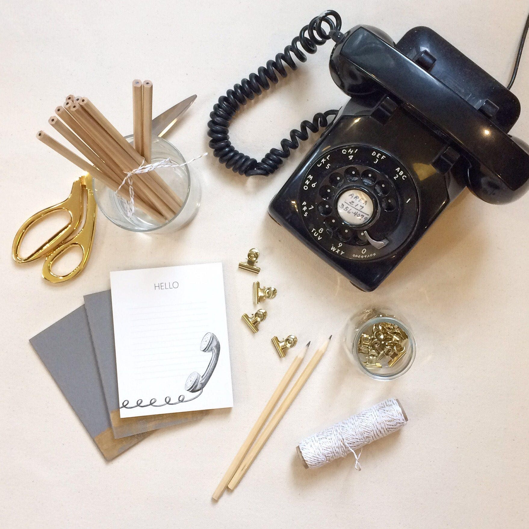 Secretary Notepad Hello Notepad, Secretary Gift, Administrative Assistant Gift, Vintage ...
