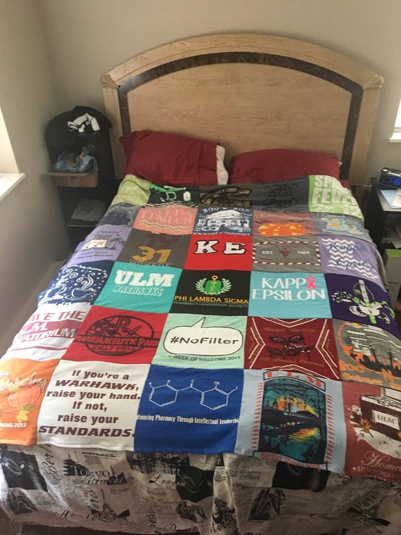 tshirt blanket etsy