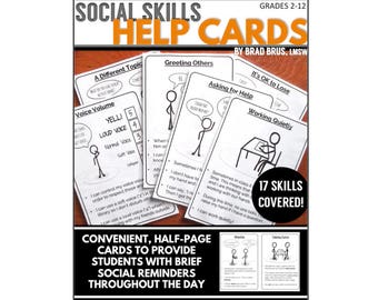 Social Skills Help Cards