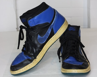 2001 Nike Air Jordan 1 Retro, Noir bleu royal, 11