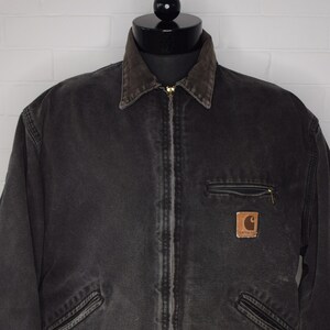 Vintage Carhartt Detroit J43 ONX Onyx Union Made USA Made Jacket