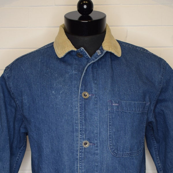 Vintage Polo Country Ralph Lauren Engineer Denim Shirt Jacket 80's Small