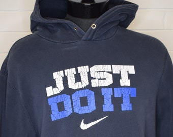 Vintage Nike Just Do It Hoodie Sweatshirt Y2K XXL