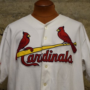 Majestic MLB St. Louis Cardinals Baseball Pullover Jersey Blue XL USA Sewn  blank