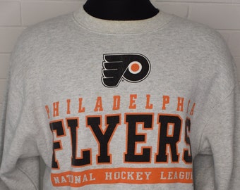 Vintage Pro Player Philadelphia Flyers Crewneck Fleece Sweatshirt 90&#39;s Medium
