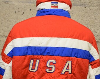 【激レア 】 80s USA製 LEVIS OLYMPIC PARKA XL Levis × usa olympics - Gem