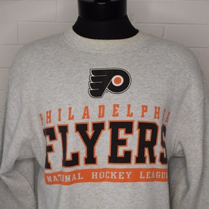 Vintage Pro Player Philadelphia Flyers Fleece Sweatshirt Rundhals 90er Jahre Medium