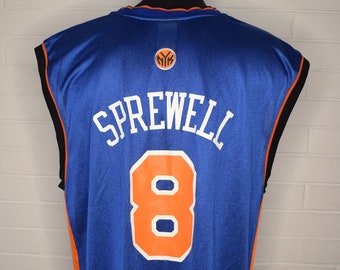 Vintage New York Knicks Latrell Sprewell 8 Nike NBA 