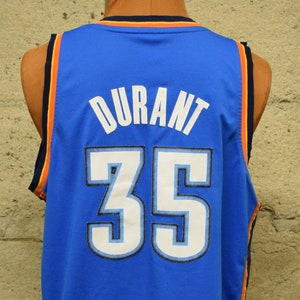 Kevin Durant Oklahoma City Thunder Blue Name & Number Kids T-Shirt