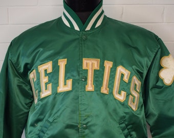 1980s SMALL Boston Celtics Jacket 80s Celtics Jacket vintage Celtics Jacket celtics Chalkline Jacket celtics Satin Jacket Etsy