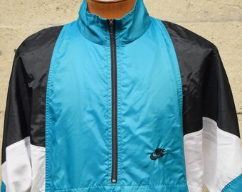 Giacca a vento con cappuccio Nike vintage anni '90, anni '80, anni '90, taglia media, Air Jordan USA