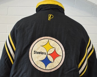 Vintage 90s Pittsburgh Steelers NFL 1/2 Zip Insulated Reebok