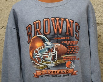 Vintage Cleveland Browns Crewneck Sweatshirt - Retro Browns