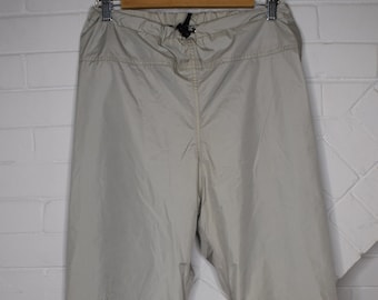 Vintage TNF Gore-Tex Hose, 80er Jahre Creme Windbreaker, Damen Medium