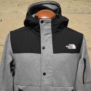 Vintage The North Face Hoodie Zip Up Button Made In Vietnam Jacket 90&#39;s Medium