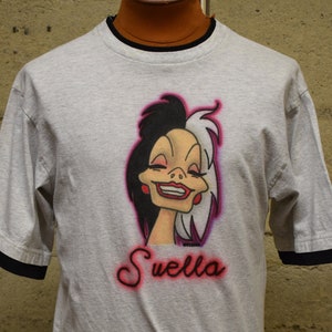 Vintage RARE Swella Cruella Disney Designs T-Shirt 90&#39;s Medium