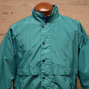 Vintage Nike Fleece gefüttert Grau Made In USA Jacke 90er Jahre Medium