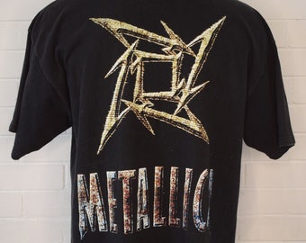 ヴィンテージ 1996 メタリカ ロード ニンジャ スター ロゴ Tシャツ 90