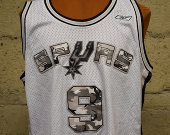 Vintage Tony Parker San Antonio Spurs #9 Reebok NBA Jersey Large