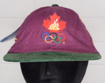 ビンテージ アトランタ 1996 オリンピック チーム カナダ ストラップバック NWT 帽子 キャップ 90 年代 ワンサイズ