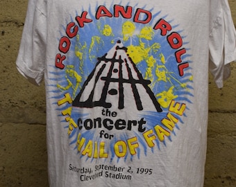Vintage 1995 Rock and Roll Hall of Fame Concert Prince Cleveland T 