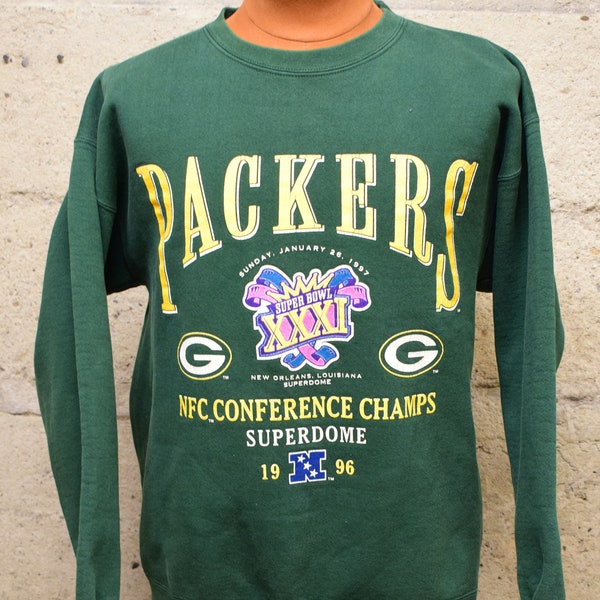 Vintage Galt Sand NFL Green Bay Packers 1997 Super Bowl Champions Sweatshirt XL