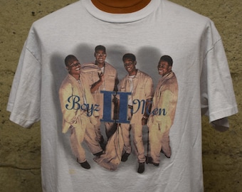 Vtg 1998 Boyz II Men Evolution Tour Concert T-shirt Black L 90s 
