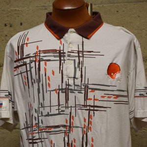 Vintage Cleveland Browns NFL True Fan Polo Shirt 90's Large