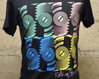 Vintage 1989 Rolling Stones Steel Wheels Tour T-Shirt Original  double sided North American Tour
