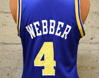 NBA CHRIS WEBBER クリス　ウェバー　ユニフォーム　ジャージ ヴィンテージ クリス ウェバー #4 ゴールデン ステート ウォリアーズ