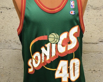 Seattle Super Sonics Vintage 90s Shawn Kemp Champion 