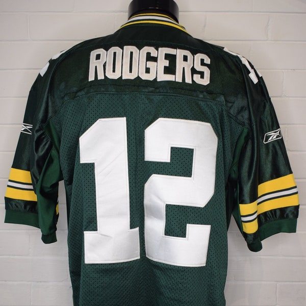 Aaron Rodgers Green Bay Packers #12 Reebok Super Bowl XLV NFL Jersey Size 52