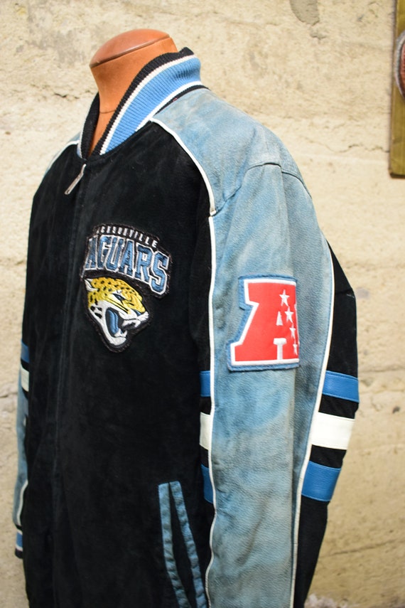 Vintage Jacksonville Jaguars Wool Blend & Suede L… - image 2