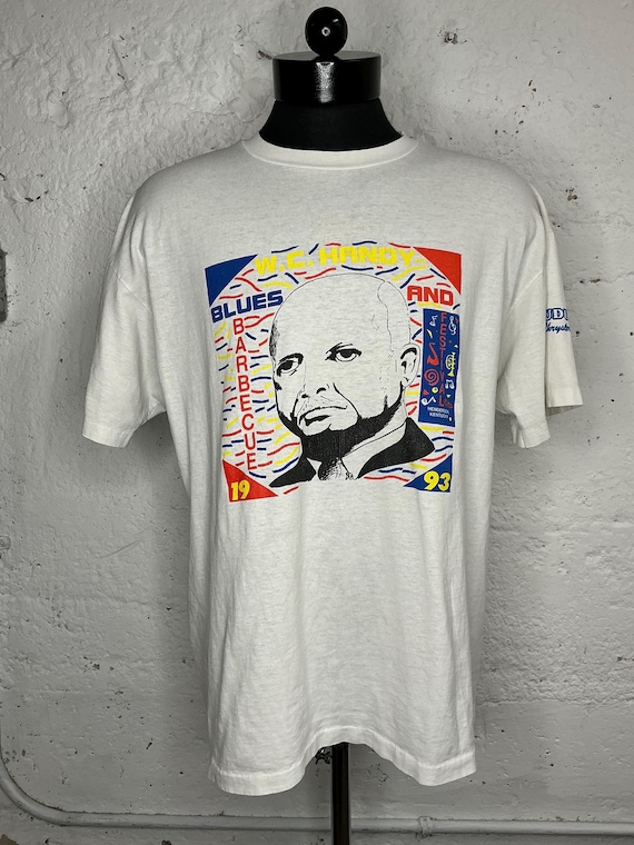 Vintage 1993 WC Handy Blues and Barbecue Festival T-shirt 90's XL