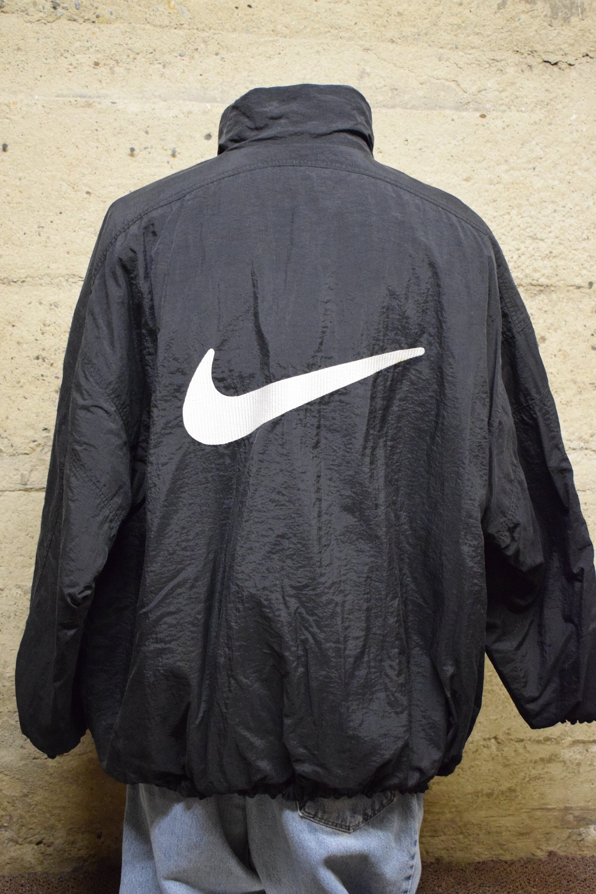 Nike Big Swoosh Jaqueta Vintage À Prova D'água - Escorrega o Preço