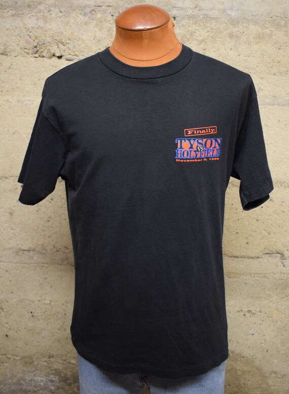 Vintage 1996 Tyson VS Holyfield MGM Grand Single Stitch USA Made T 