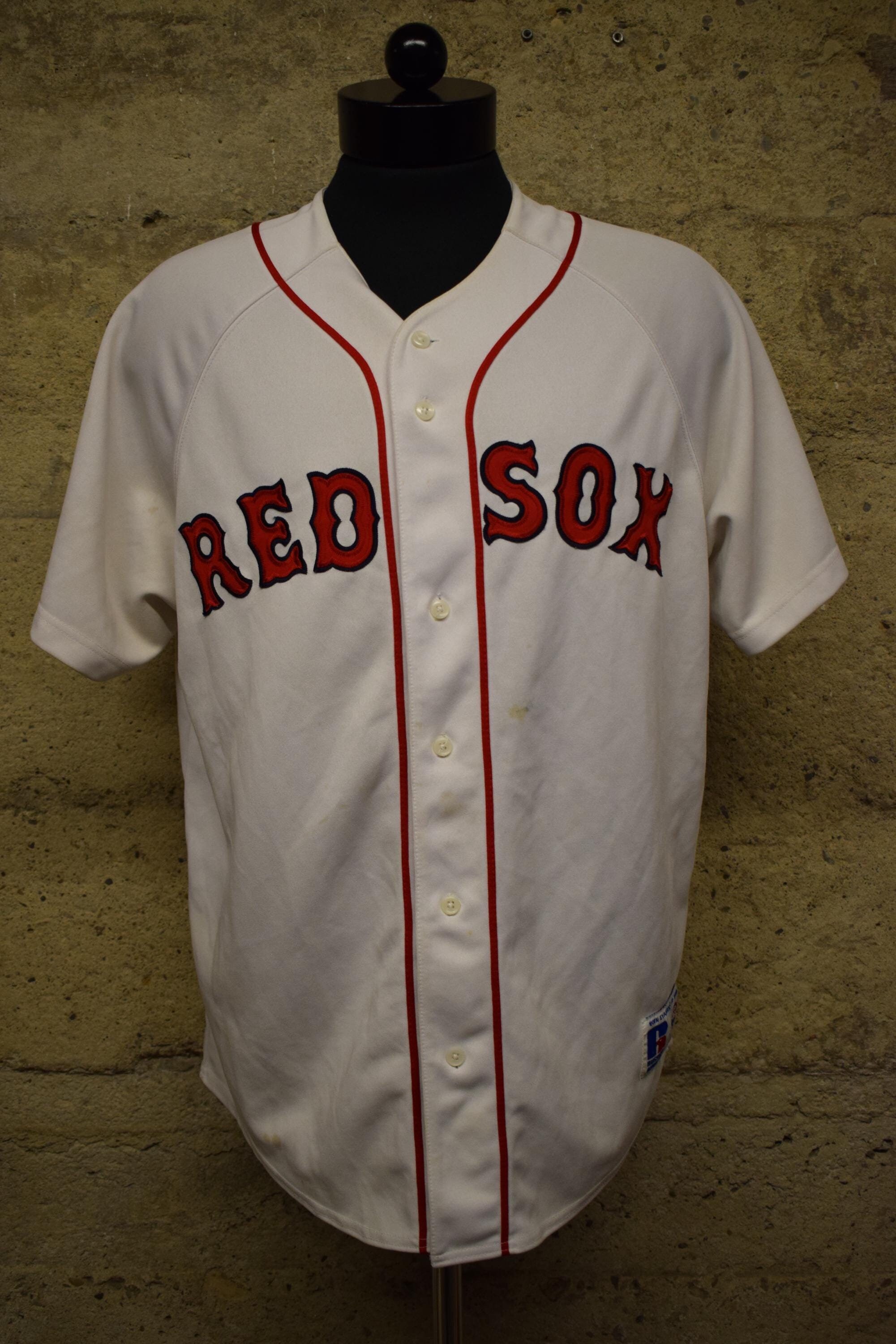 Vintage Boston Red Sox Stitched Russell Athletic MLB Baseball 