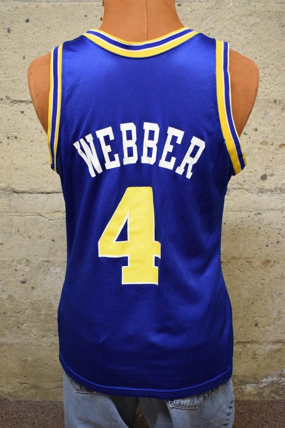 CHRIS WEBBER GOLDEN STATE WARRIORS VINTAGE 1990'S CHAMPION JERSEY ADULT 44