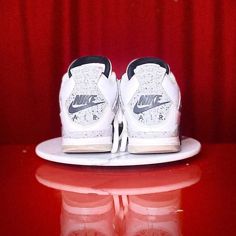 Retro Air Jordan V4 White Cement Nike Basketball Shoes Sz11 | Etsy Australia