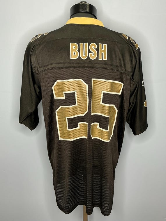 New Orleans Saints Reggie Bush 25 Reebok on Field NFL Jersey Large