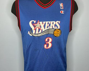 Vintage Allen Iverson 76ers Champion NBA Basketball Jersey Adult Small Youth XL (18-20)