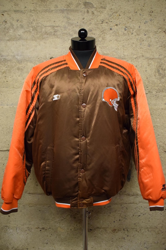 VINTAGE STARTER PRO LINE CLEVELAND BROWNS FULL ZIPP NO HOOD