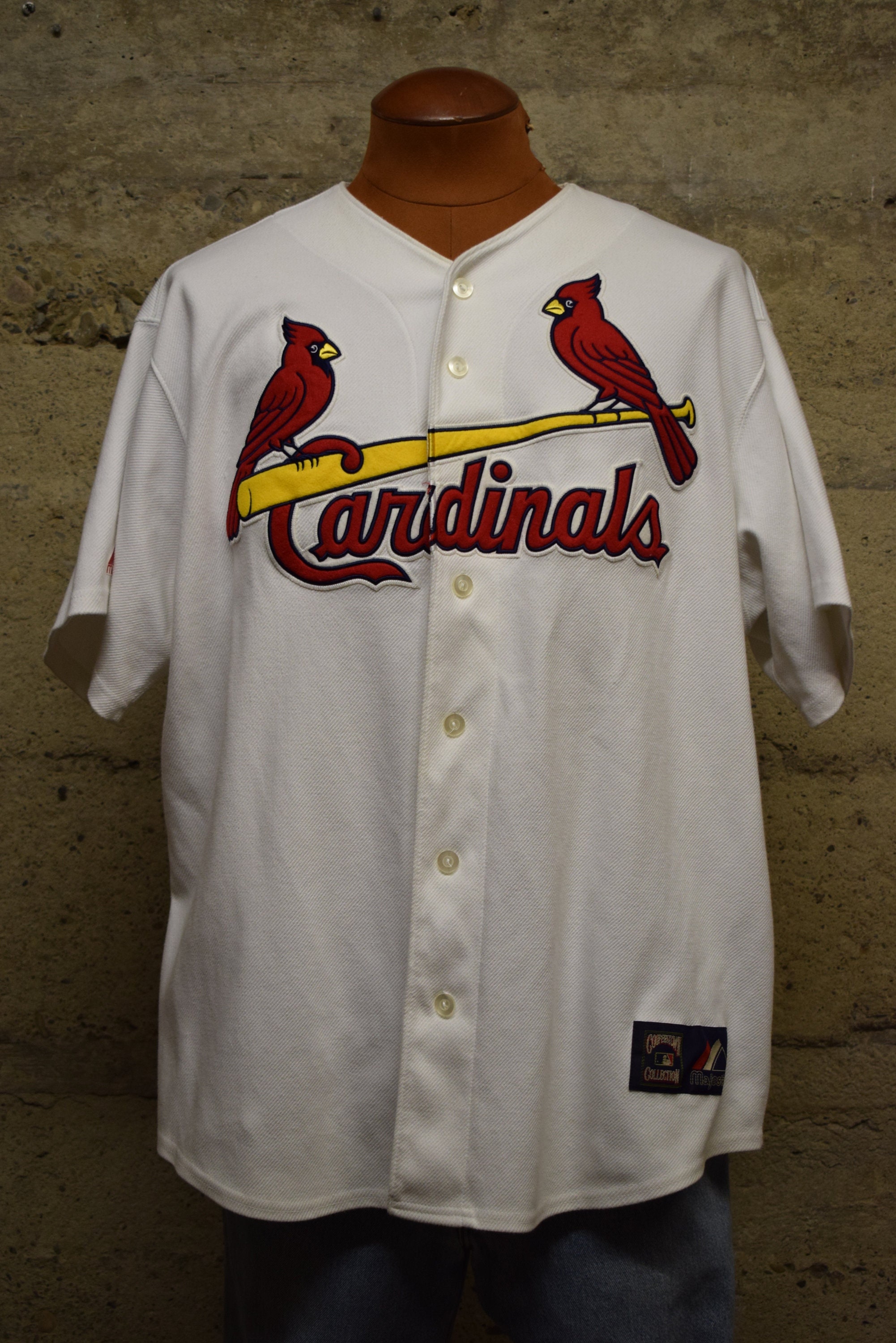 Vintage Majestic Mark McGwire St Louis Cardinals Large Jersey Button Up Mens