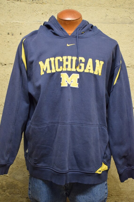 Vintage Michigan Wolverines Center Nike Hoodie Principios España