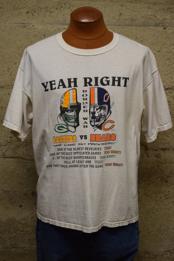 Vintage Border War "Yeah Right" Chicago BEARS vs G