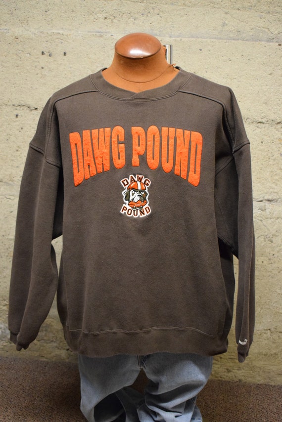 Vintage Puma Cleveland Browns Dawg Pound Sweatshir