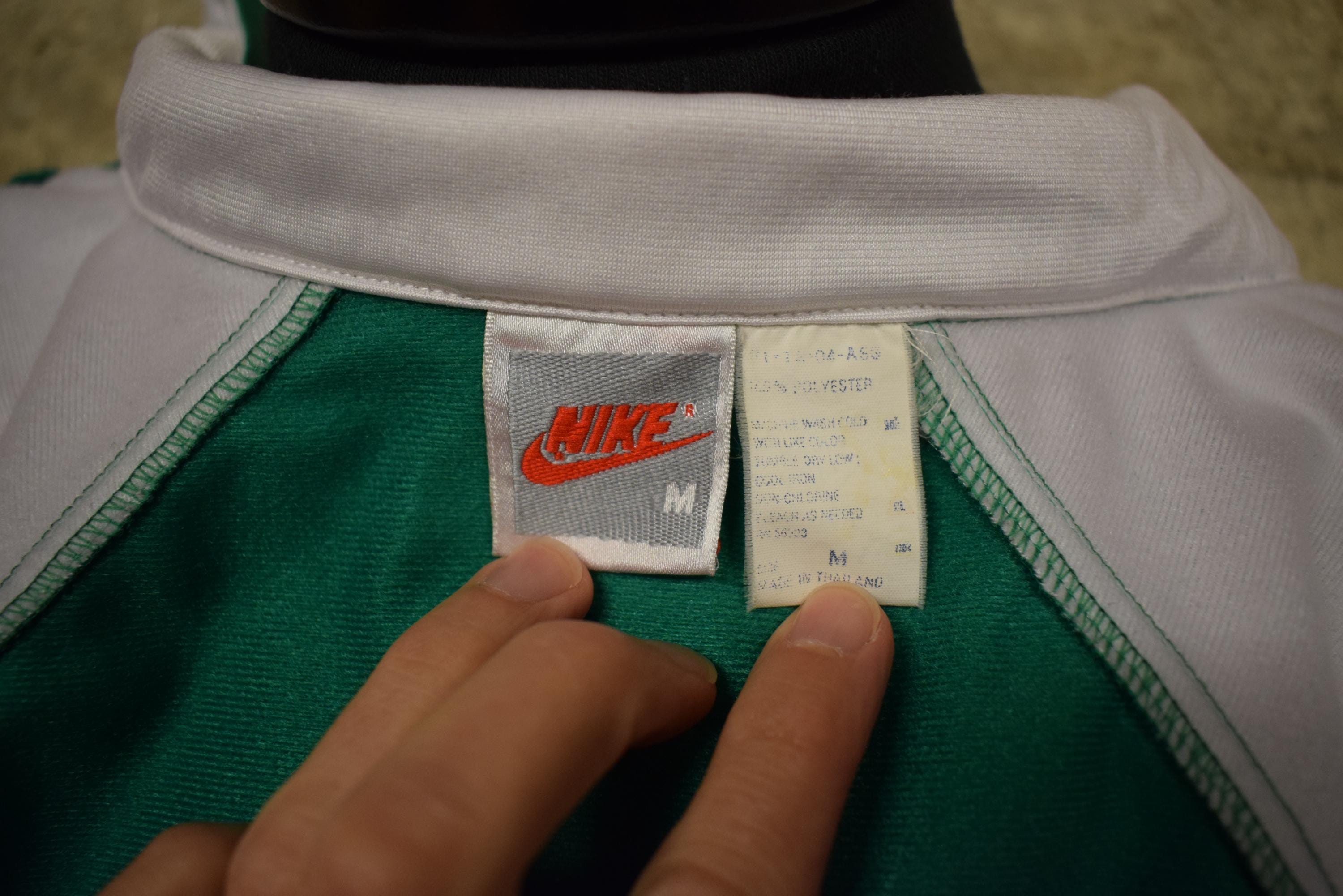 トップス 90's NIKE Basketball Track Jacket HIPHOP Vintage 90's NIKE Athletics Full Zip Striped Embroidered Hip