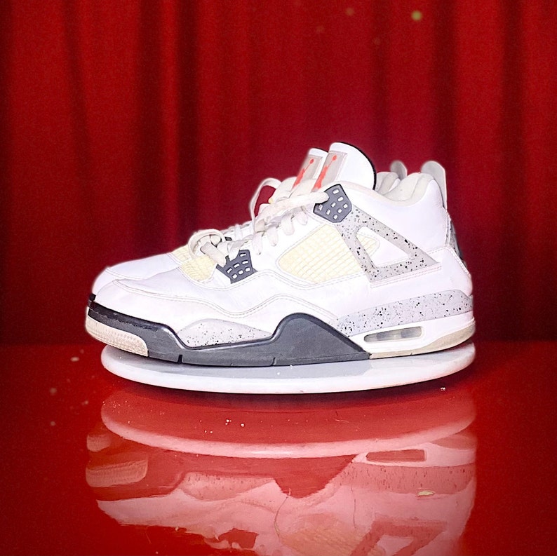Retro Air Jordan V4 White Cement Nike Basketball Shoes Sz11 | Etsy Australia
